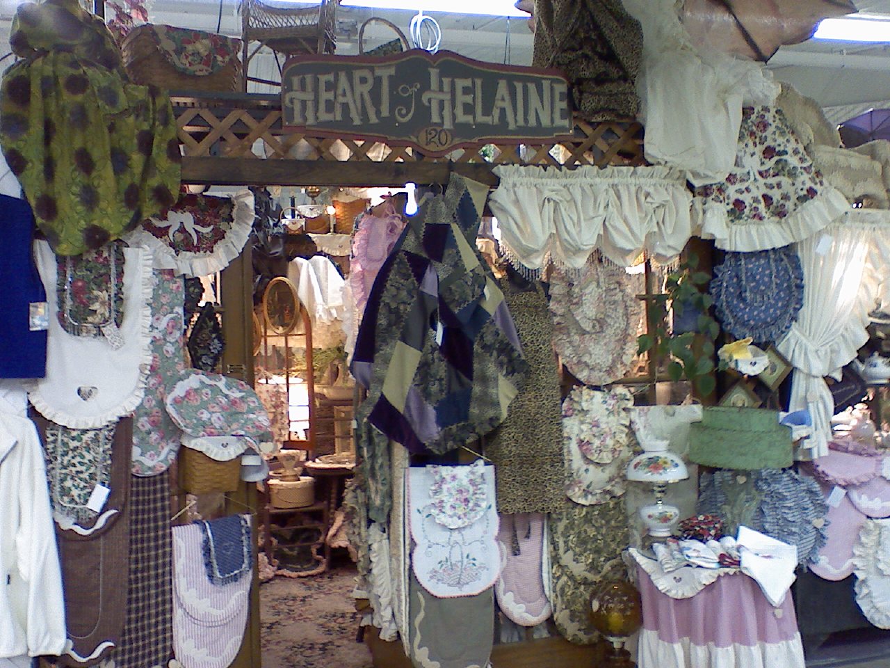 Heart of Helaine Shop located at the Hartville Marketplace and Flea Market in Hartville, Ohio